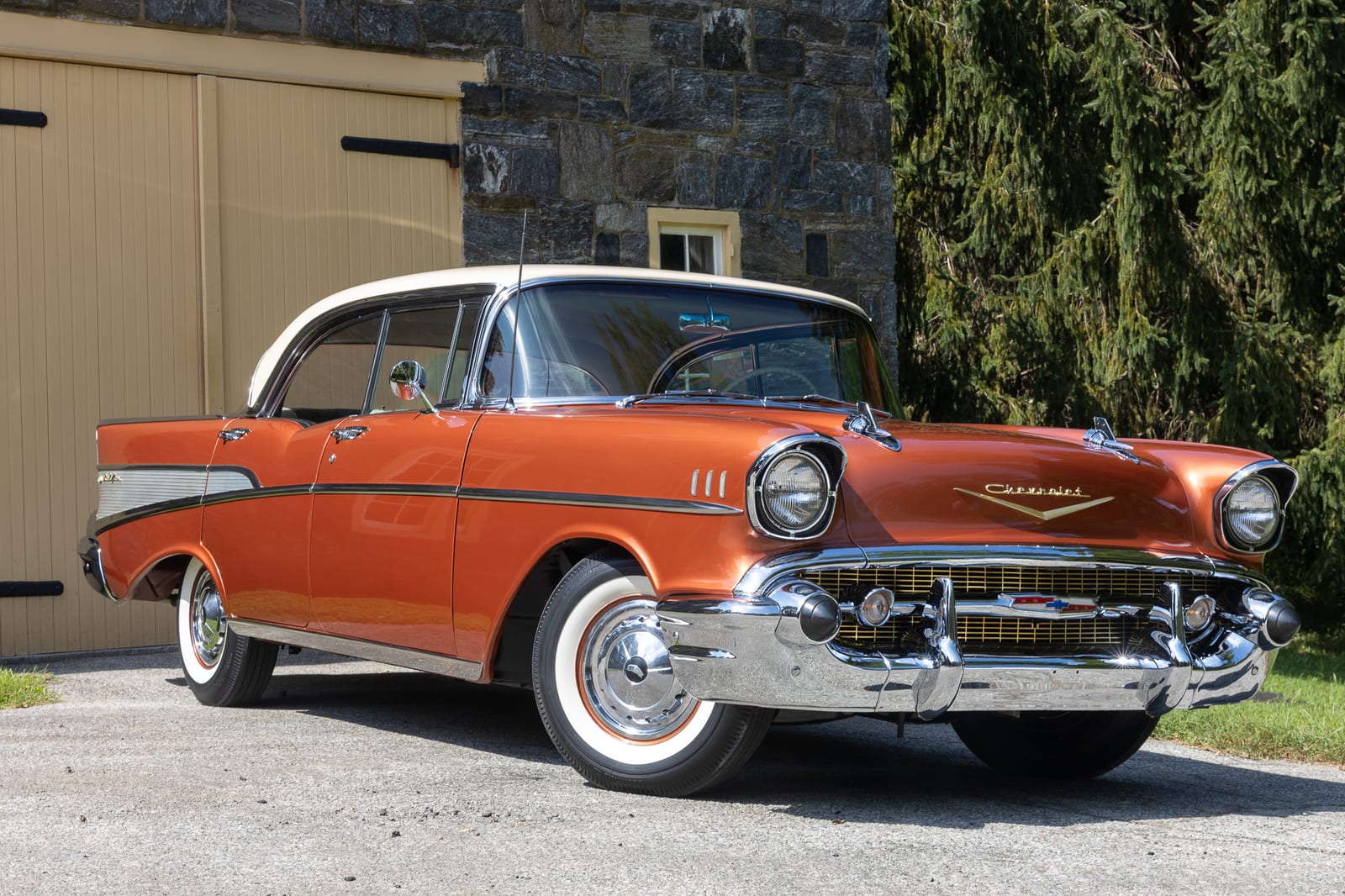 1957 Chevrolet Bel Air 4-Door Hardtop Sport Sedan 283 Power Pack - ONLY ONE OWNER SINCE NEW